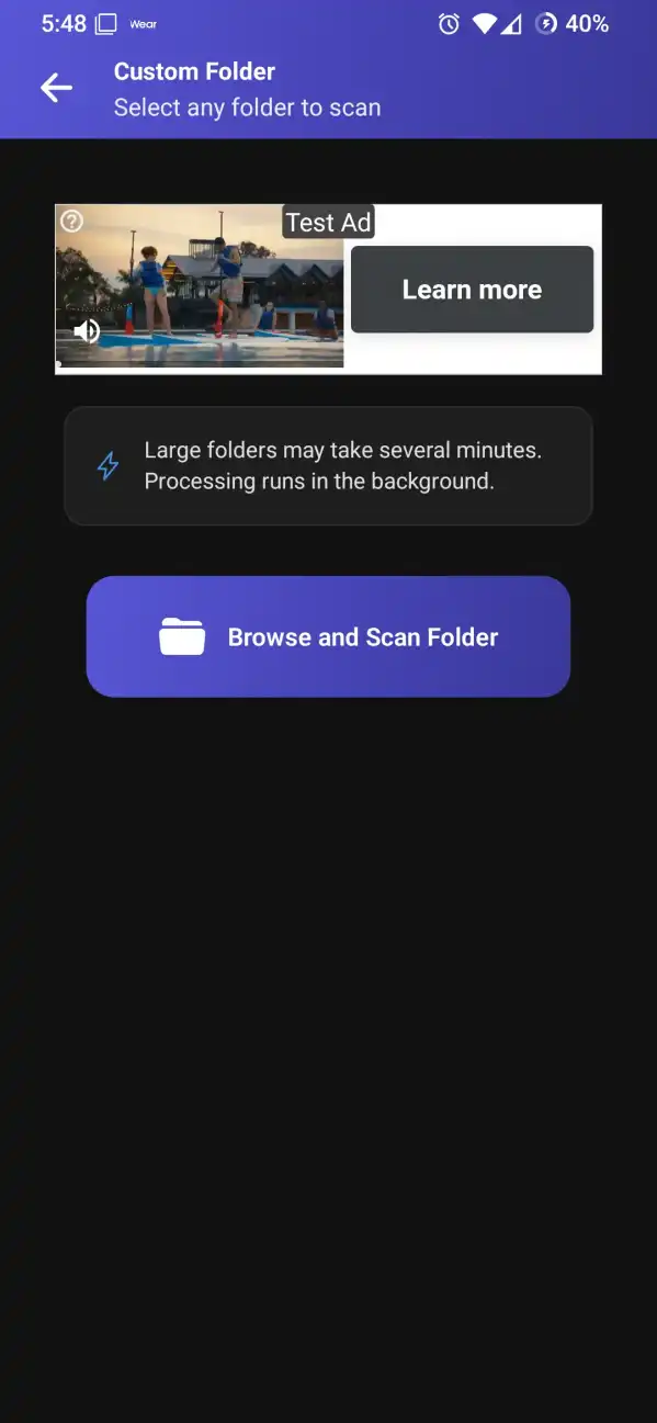 SmartCleno Custom Scan